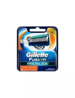 Gillette Fusion Proglide Cartuchos Para Afeitar Con 4 Piezas