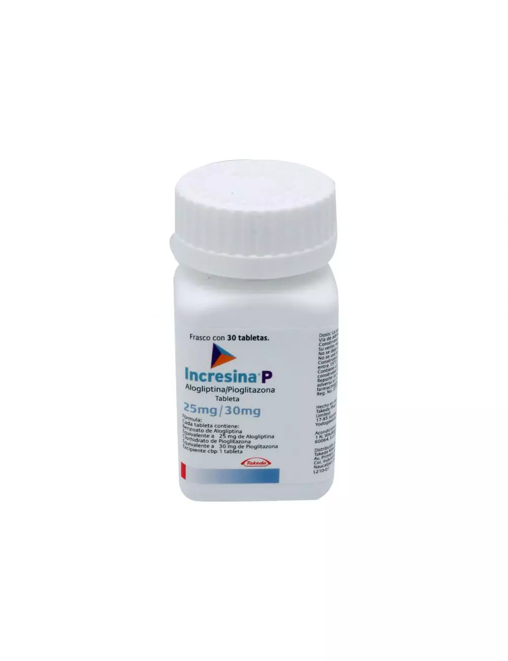 Incresina® P 25 mg/30 mg (Alogliptina/Pioglitazona) - 30 Tabletas - Eurofarma