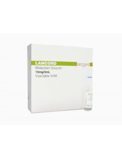 Lamcord 15 mg Solución Inyectable Caja Con 5 Ampolletas Con 3 mL - RX1