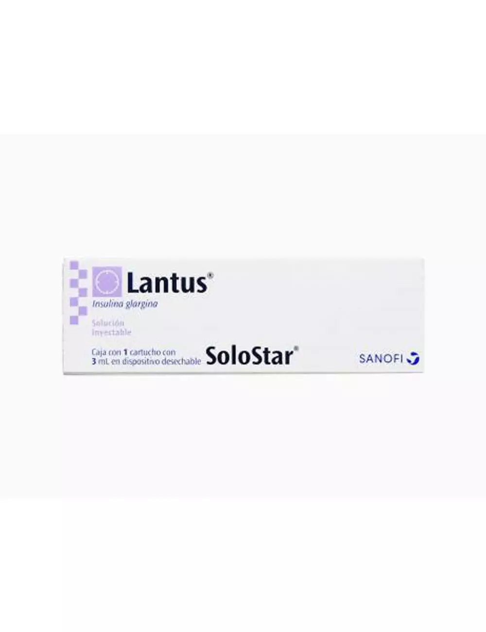 Lantus 100 U.I Caja Con 1 Cartucho Con Insulina 3 mL RX3