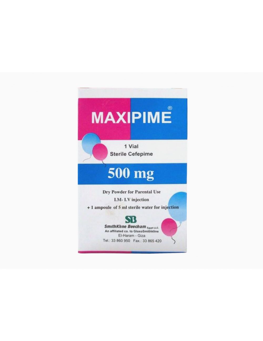 Maxipime I.M / I.V 500 mg Con 1 Ampolleta - RX2