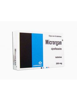 Microrgan 250 mg Caja Con 8 Tabletas -RX2