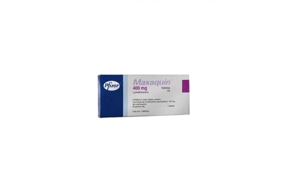 Maxaquin 7-D 400 mg Caja Con 7 Tabletas -RX2