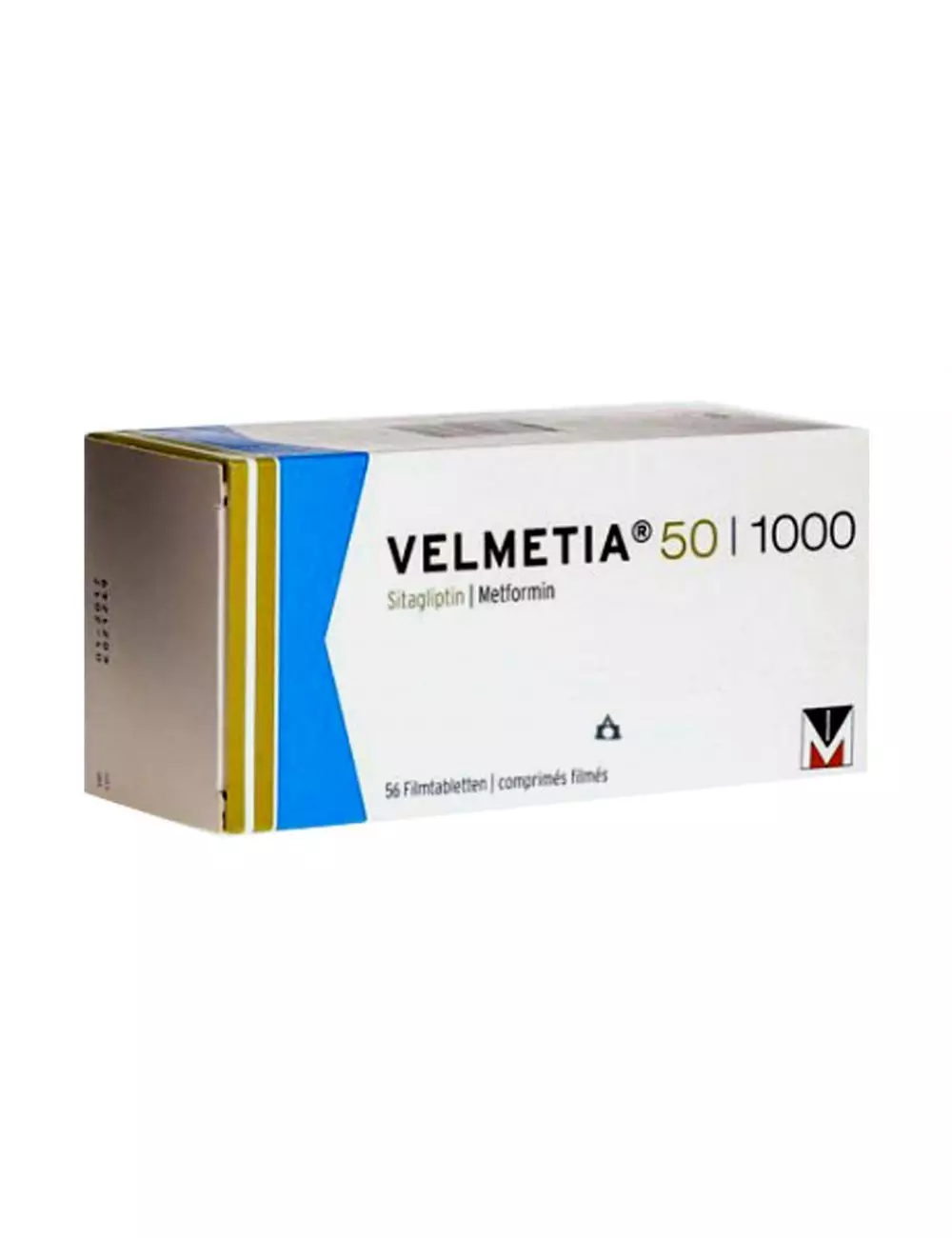 Velmetia 50 mg/ 1000 mg Con 56 Comprimidos