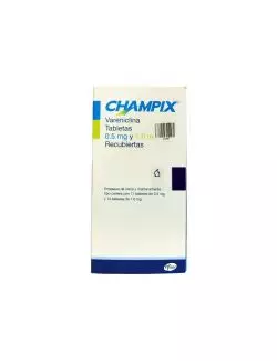 Champix Cartera Con 11 Tabletas 0.5mg y Cartera Con 14 Tabletas 1mg