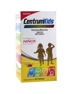 Centrum Kids Caja Con Frasco Con 60 Tabletas Masticables