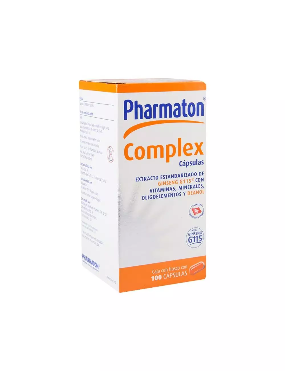 Pharmaton Complex Caja con Frasco con 100 cápsulas