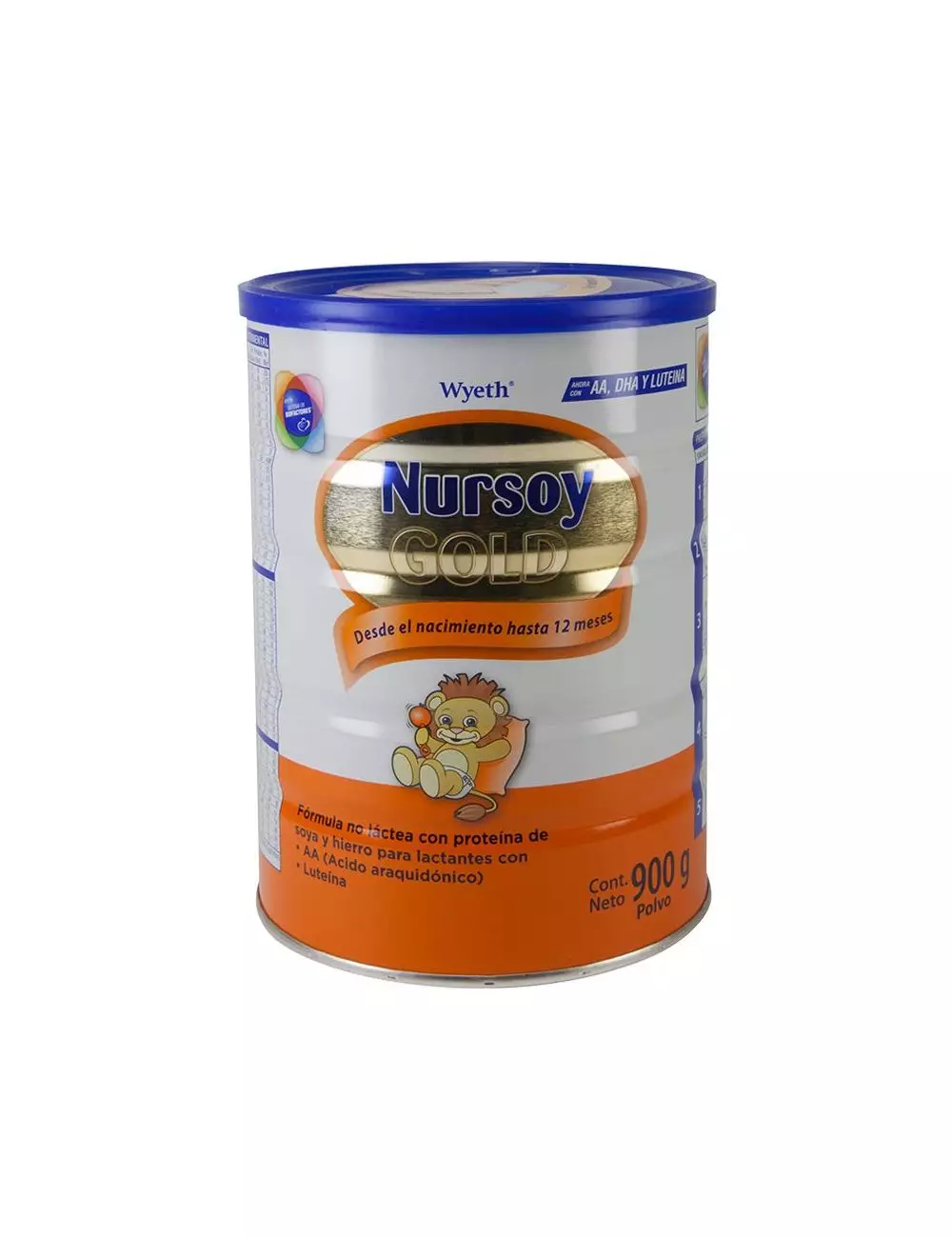 Nursoy Gold Leche Soya En Polvo Lata Con 900 g