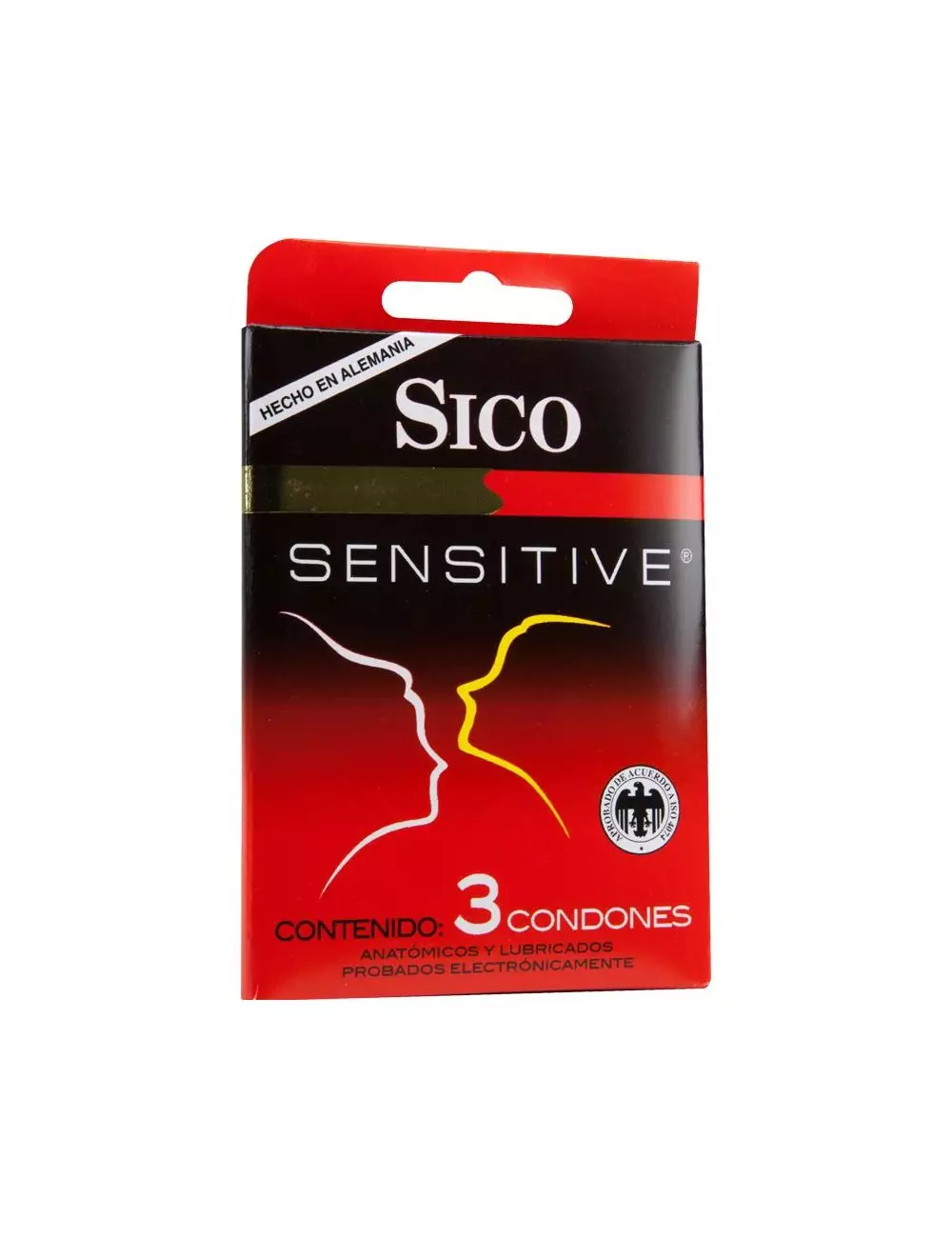 Sico Rojo Preservativo Caja Con 3 Condones