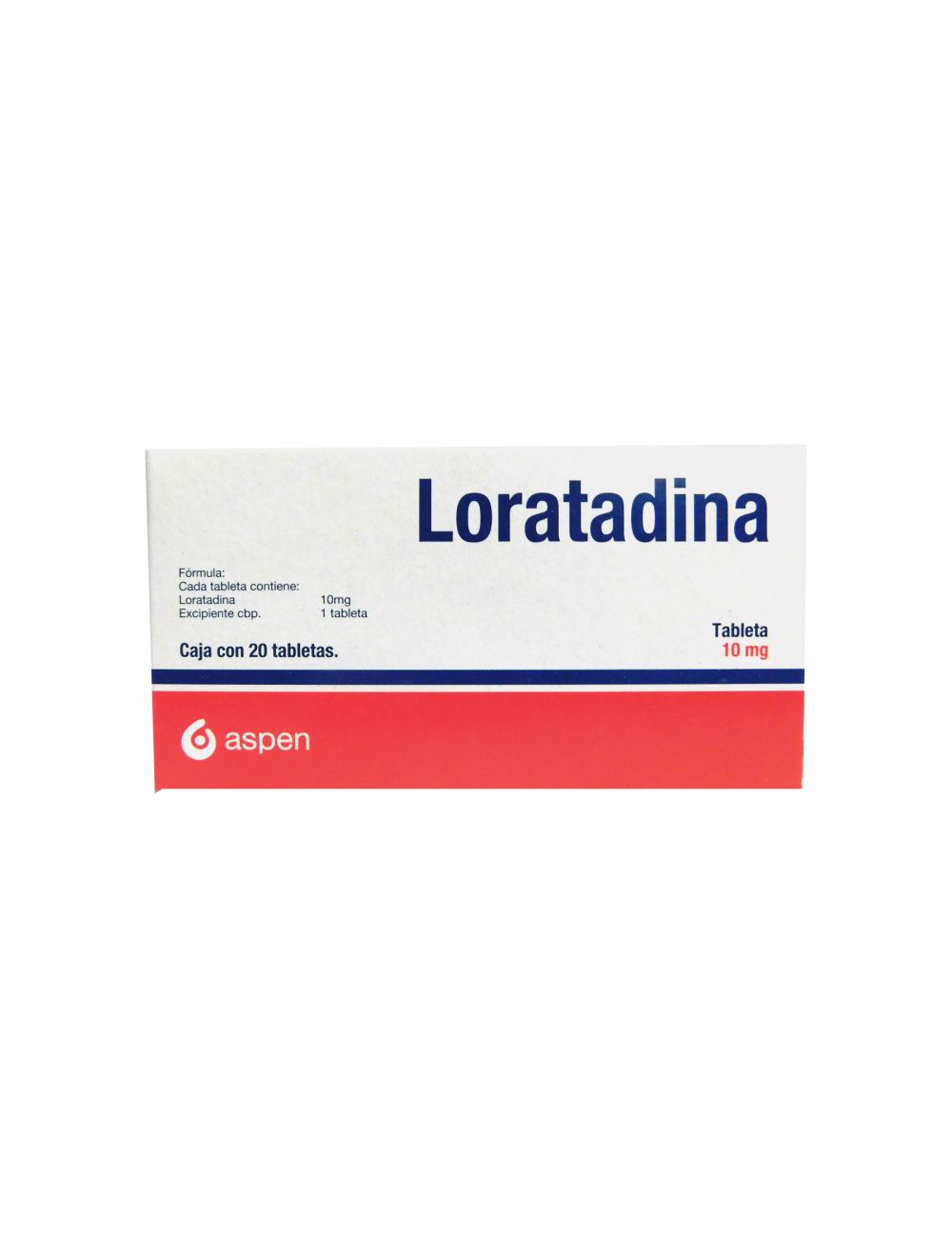 Loratadina 10 mg Caja Con 20 Tabletas