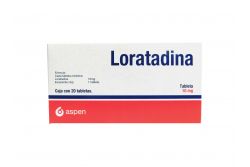 Loratadina 10 mg Caja Con 20 Tabletas