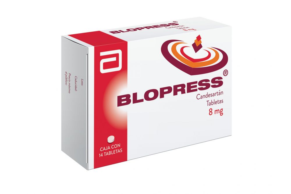 FRM-Blopress 8 mg Caja Con 14 Tabletas