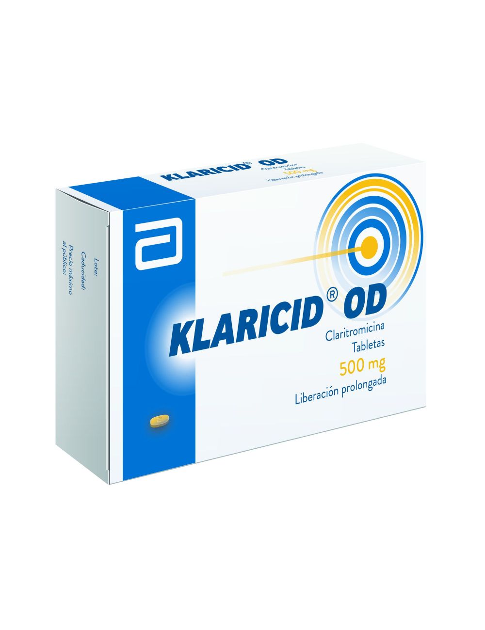 FRM-Klaricid OD 500 mg Caja Con 14 Tabletas -RX2 FRM-Klaricid OD 500 mg Caja Con 14 Tabletas -RX2