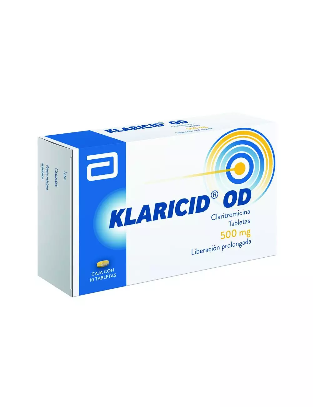 FRM-Klaricid OD 500 mg Caja Con 10 Tabletas - RX2