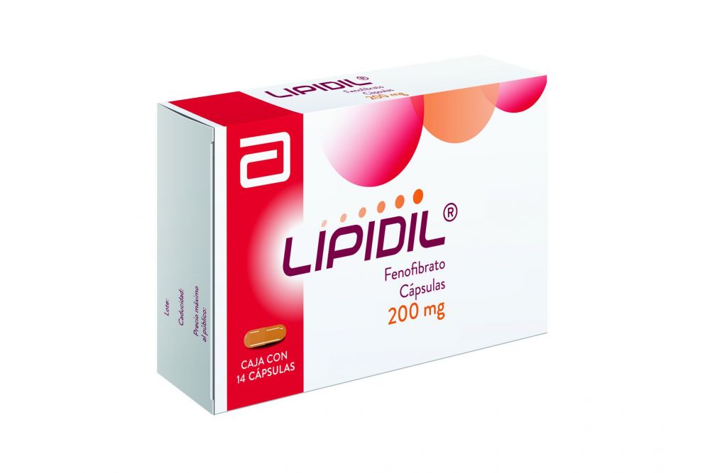 Lipidil 200 mg Caja Con 14 Cápsulas