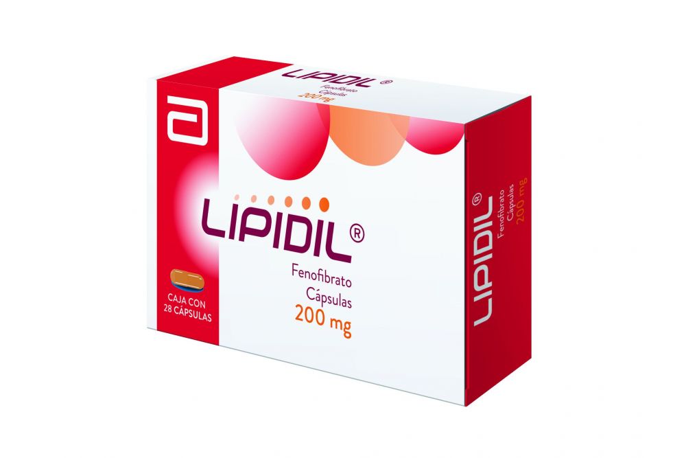 Lipidil 200 mg Caja Con 28 Cápsulas