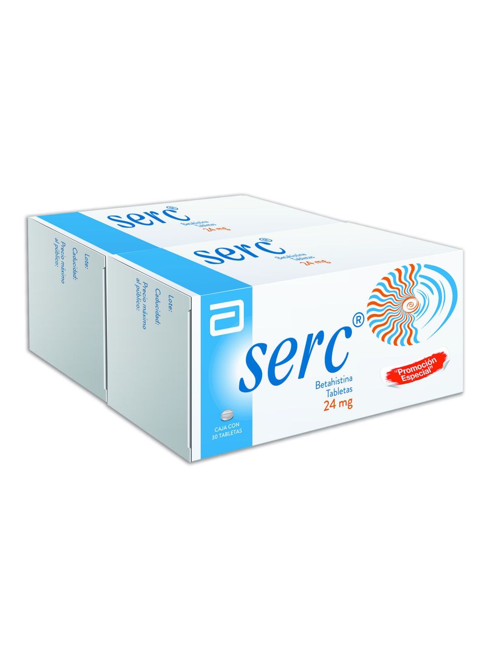 Serc 24 mg Paquete Con 2 Cajas Con 30 Tabletas Serc 24 mg Paquete Con 2 Cajas Con 30 Tabletas