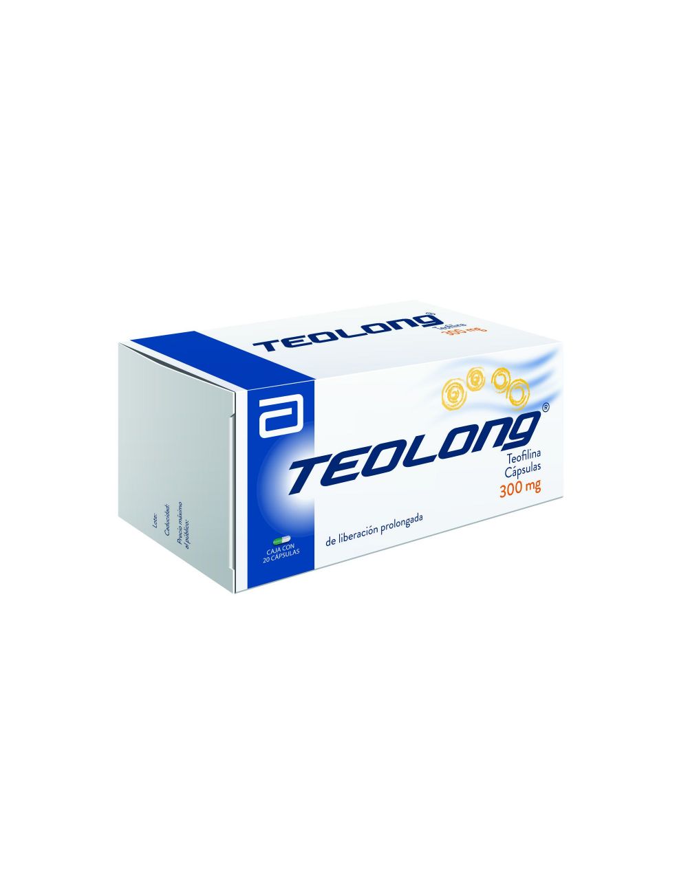 Teolong 300 mg Caja Con 20 Cápsulas Teolong 300 mg Caja Con 20 Cápsulas