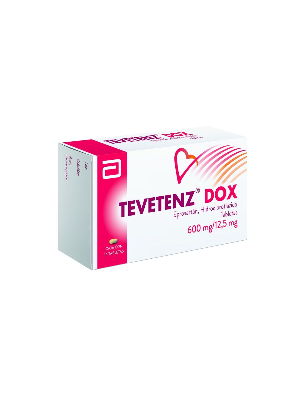 Tevetenz Dox 600 mg/ 12.5 mg Caja Con 14 Tabletas Tevetenz Dox 600 mg/ 12.5 mg Caja Con 14 Tabletas