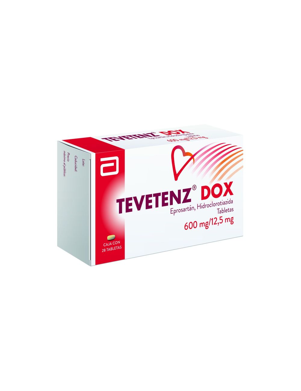 Tevetenz Dox 600 mg/ 12.5 mg Caja Con 28 Tabletas