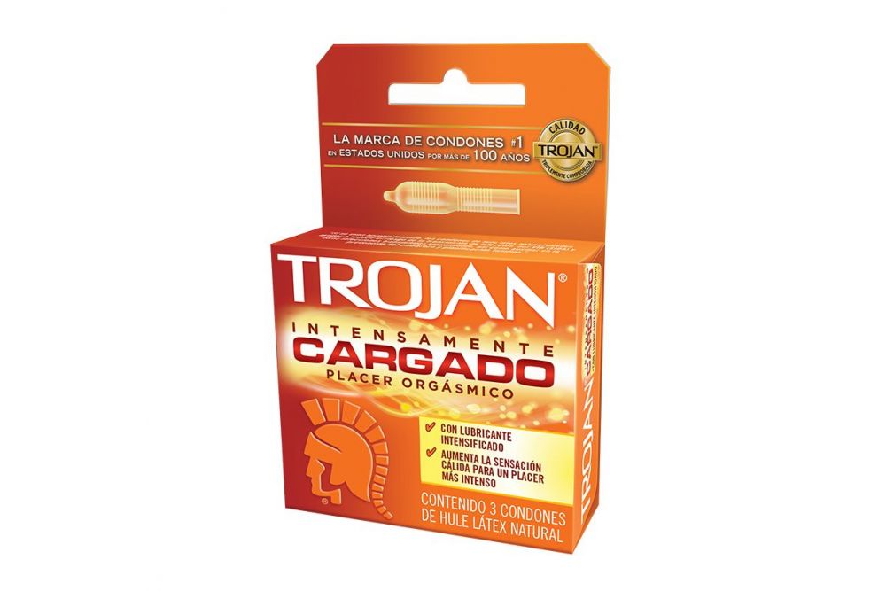 Trojan Cargado Caja Con 3 Condones