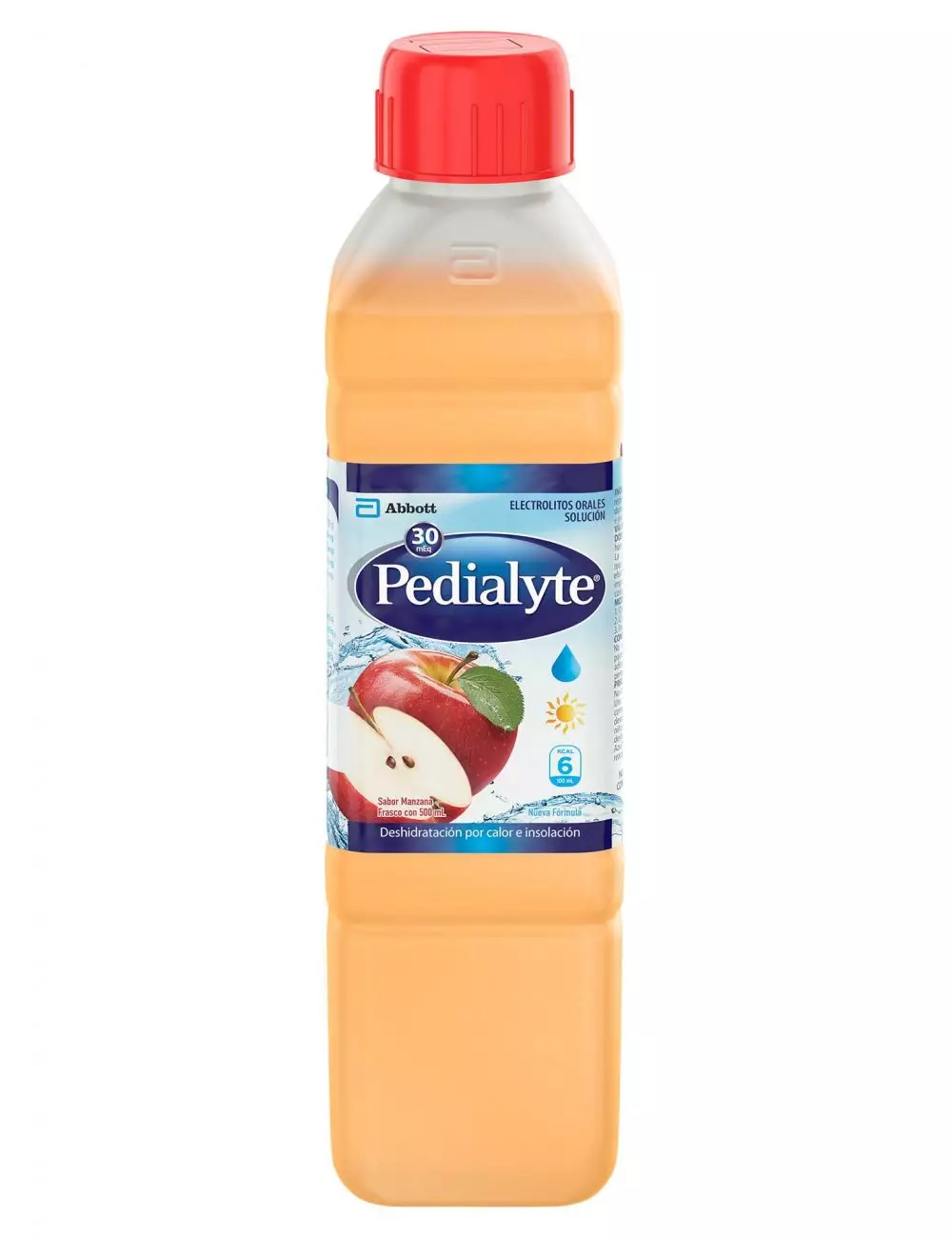 Pedialyte Sabor Manzana Frasco Con 500 mL