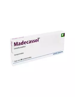 Madecassol 10 mg Caja Con 20 Comprimidos