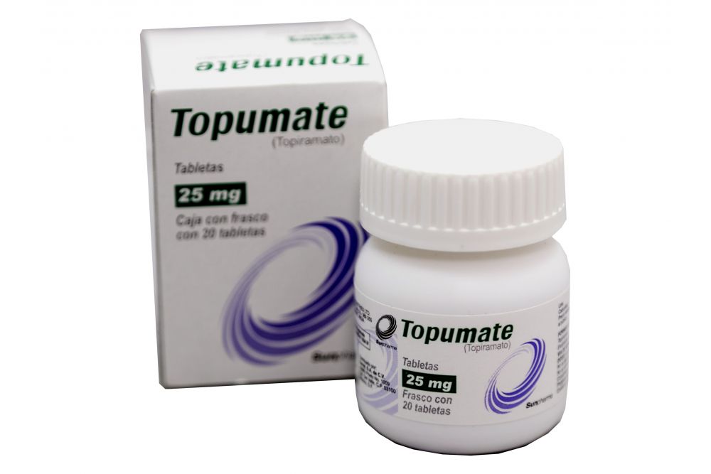 Topumate 25 mg Caja Con Frasco Con 20 Tabletas