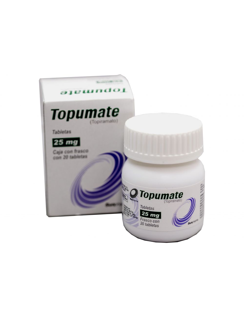 Topumate 25 mg Caja Con Frasco Con 20 Tabletas