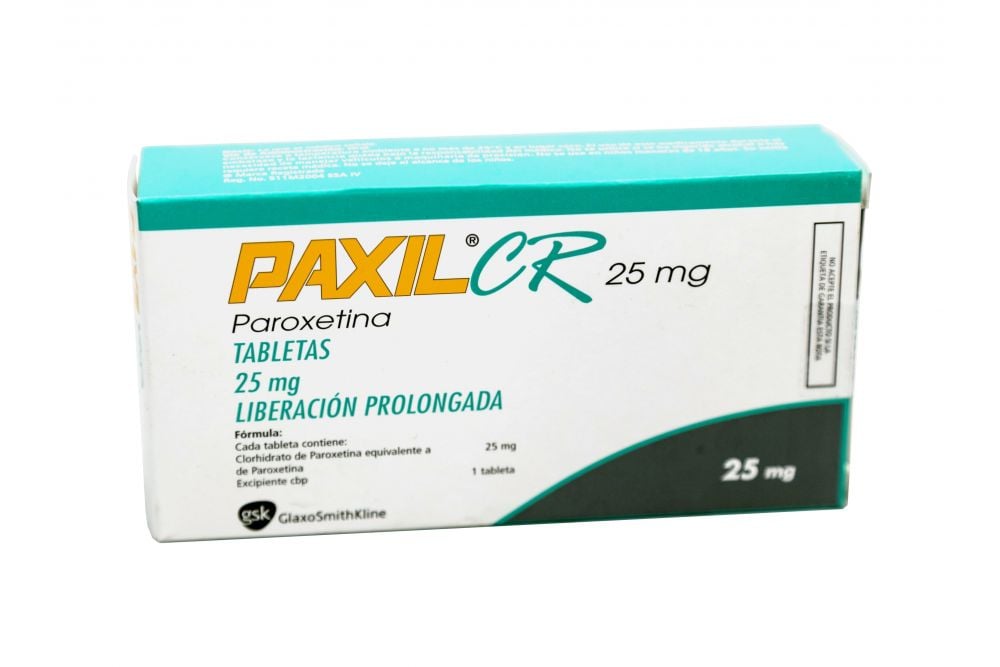 Paxil CR 25 mg Caja Con 30 Tabletas