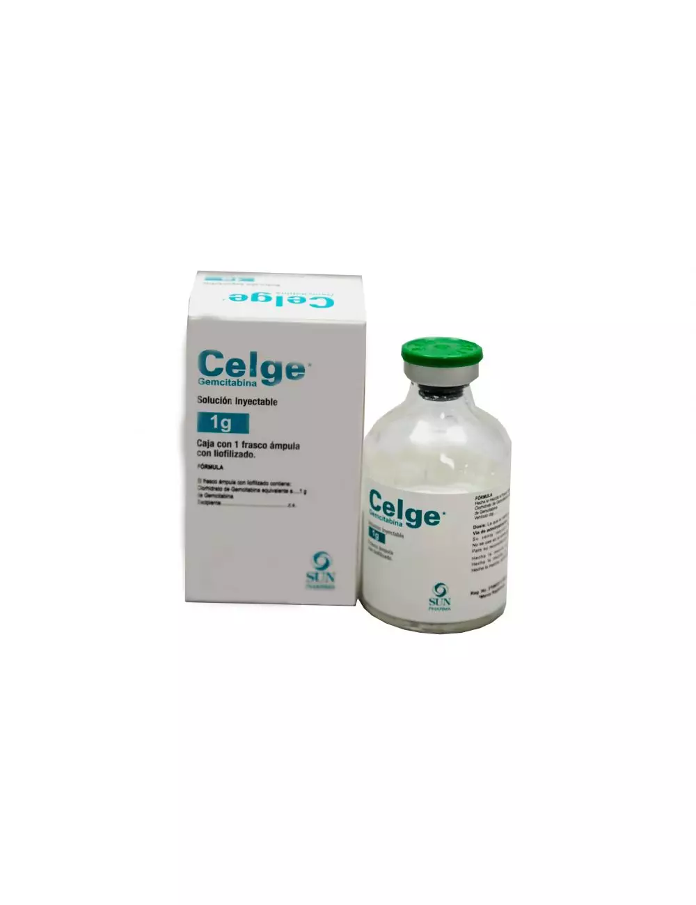 Celge® 1g (Gemcitabina) - Frasco Ámpula Liofilizado - Sun Pharma
