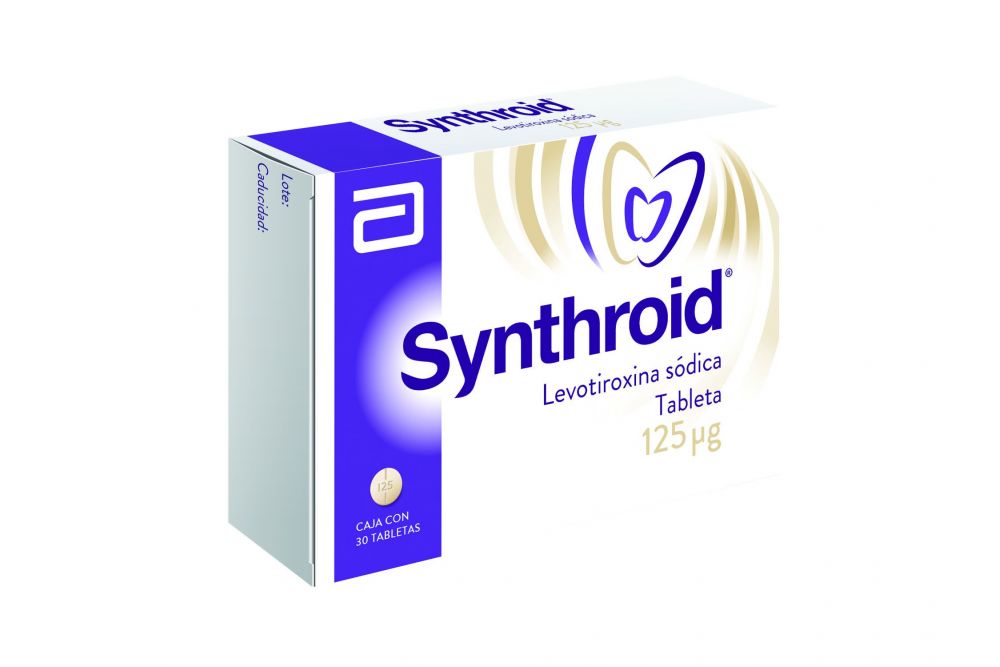 BTQ-Synthroid 125 mcg Caja Con 30 Tabletas
