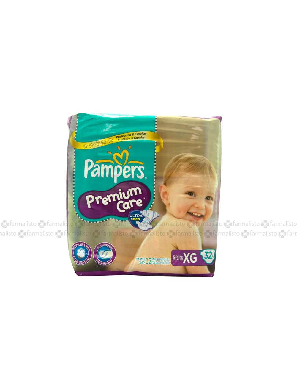 PAMPERS PREMIUM CARE TALLA XG – PAQUETE CON 32 PAÑALES
