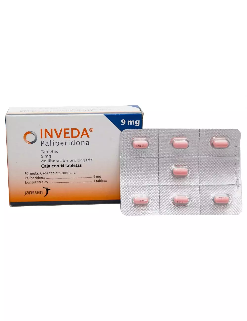 INVEDA® 9mg (Paliperidona) - 14 Tabletas LP - Janssen