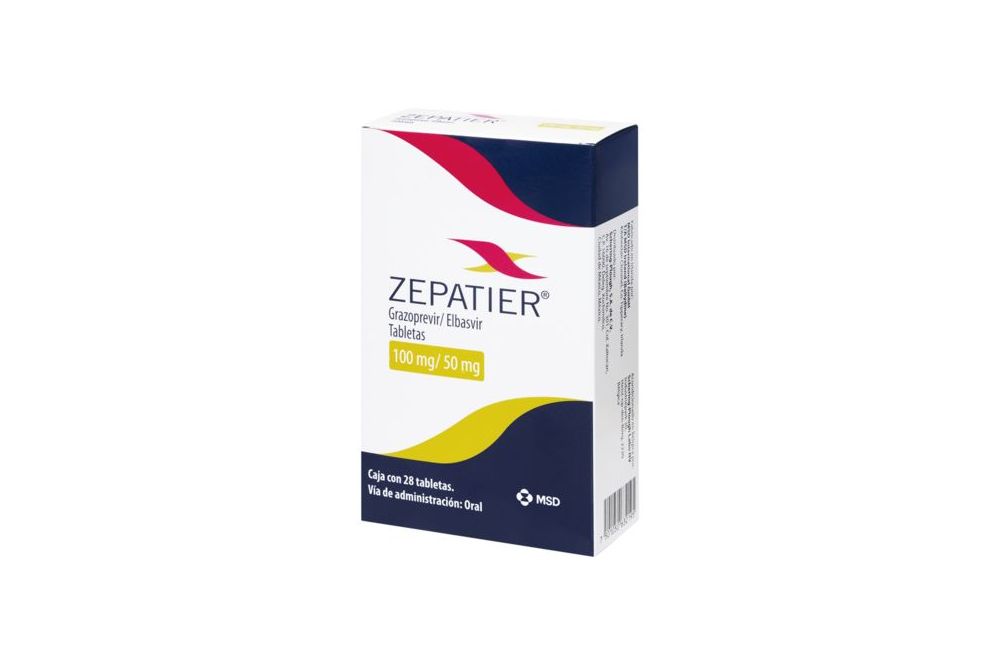 Zepatier 100 mg/ 50 mg Caja Con 28 tabletas