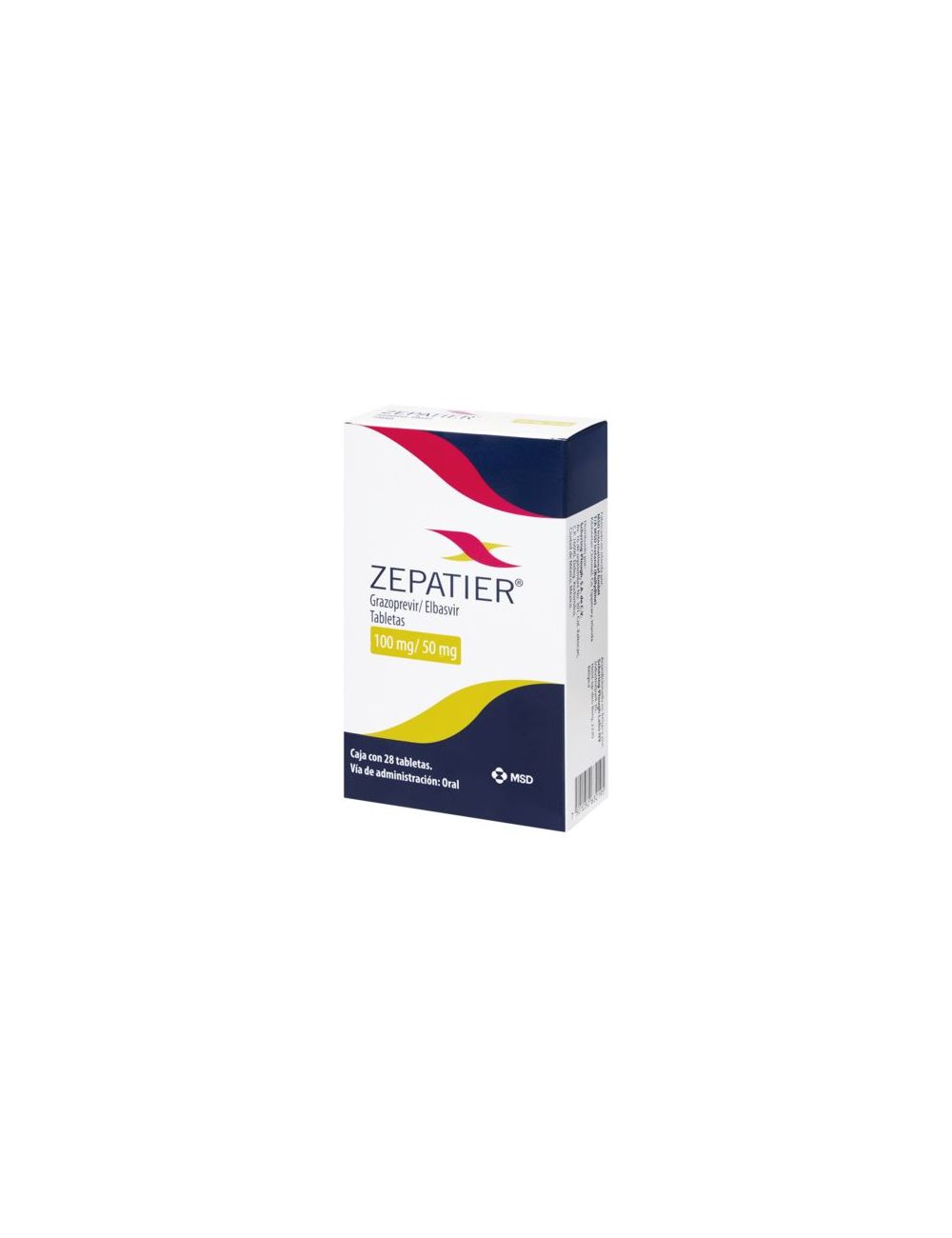 Zepatier 100 mg/ 50 mg Caja Con 28 tabletas