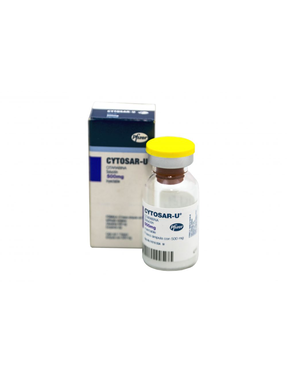 Cytosar-U Solución Inyectable 500 mg Caja Con Frasco Ámpula
