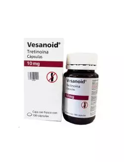 Vesanoid® 10 mg (Tretinoína) - 100 Cápsulas - M8 Pharmaceuticals
