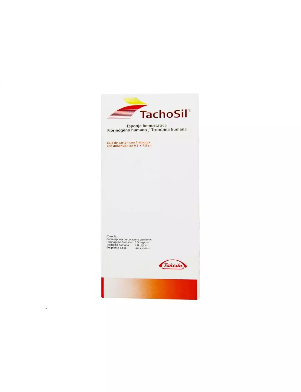 TachoSil® (Fibrinógeno/Trombina Humana) - Esponja 9.5 x 4.8 cm - Takeda