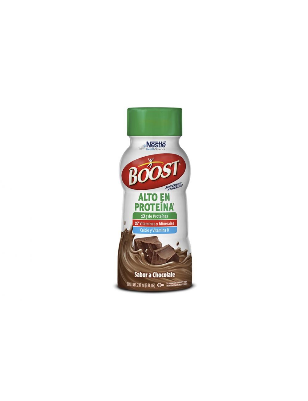 Boost Alto En Proteínas Sabor Chocolate Botella Con 237 mL