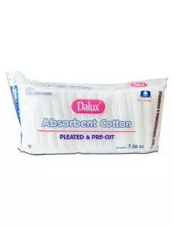 ALGODÓN DALUX ABSORBENT COTTON PLISADO Y PRECORTADO EMPAQUE CON 200 G