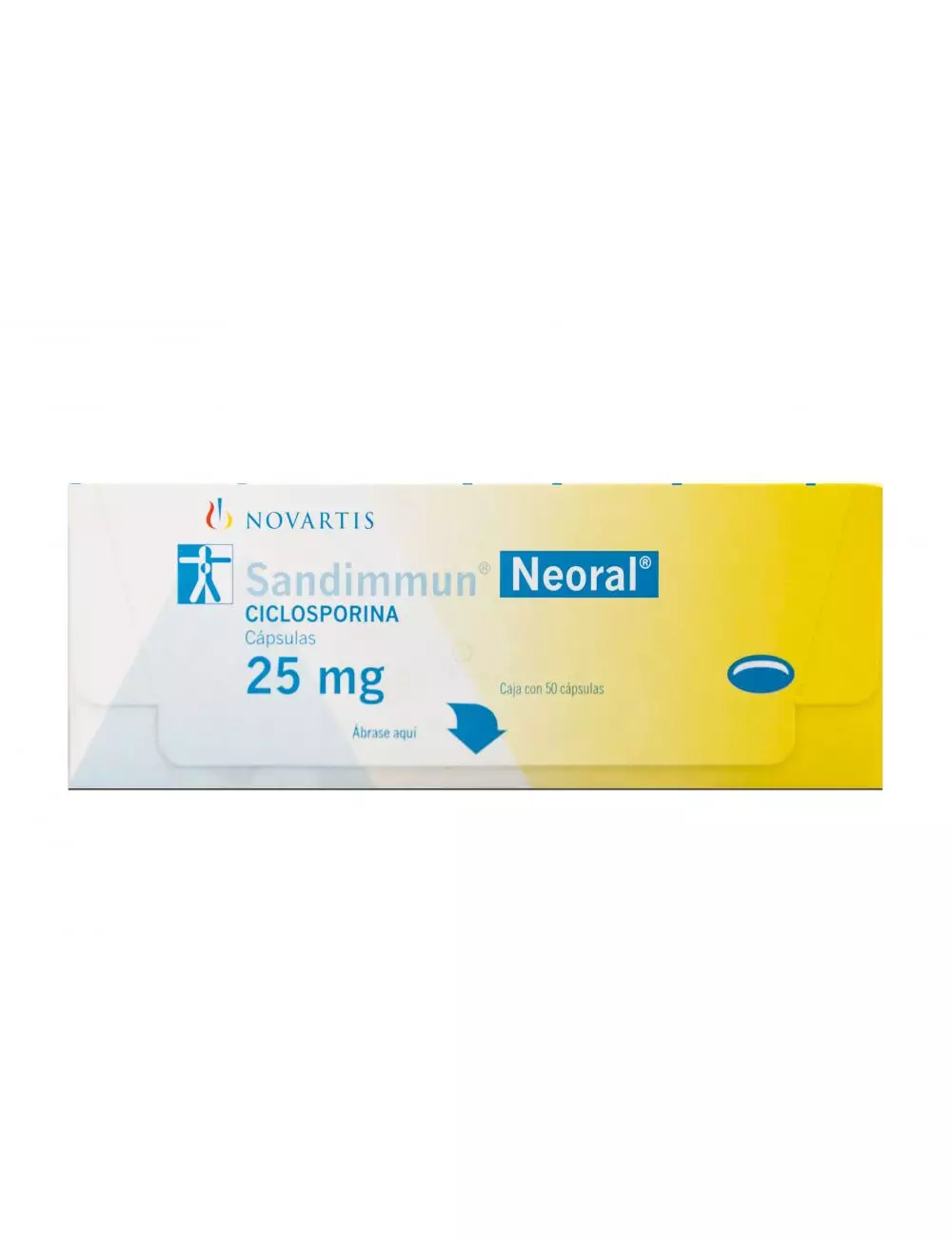 Sandimmun Neoral 25 mg Caja Con 50 Cápsulas