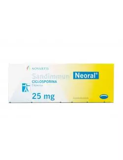 Sandimmun Neoral 25 mg Caja Con 50 Cápsulas