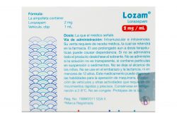 Lozam 2mg. ml. Sol Iny C 3 Amp - RX1