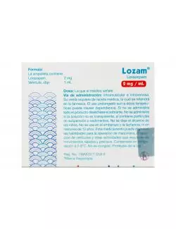 Lozam 2mg. ml. Sol Iny C 3 Amp - RX1