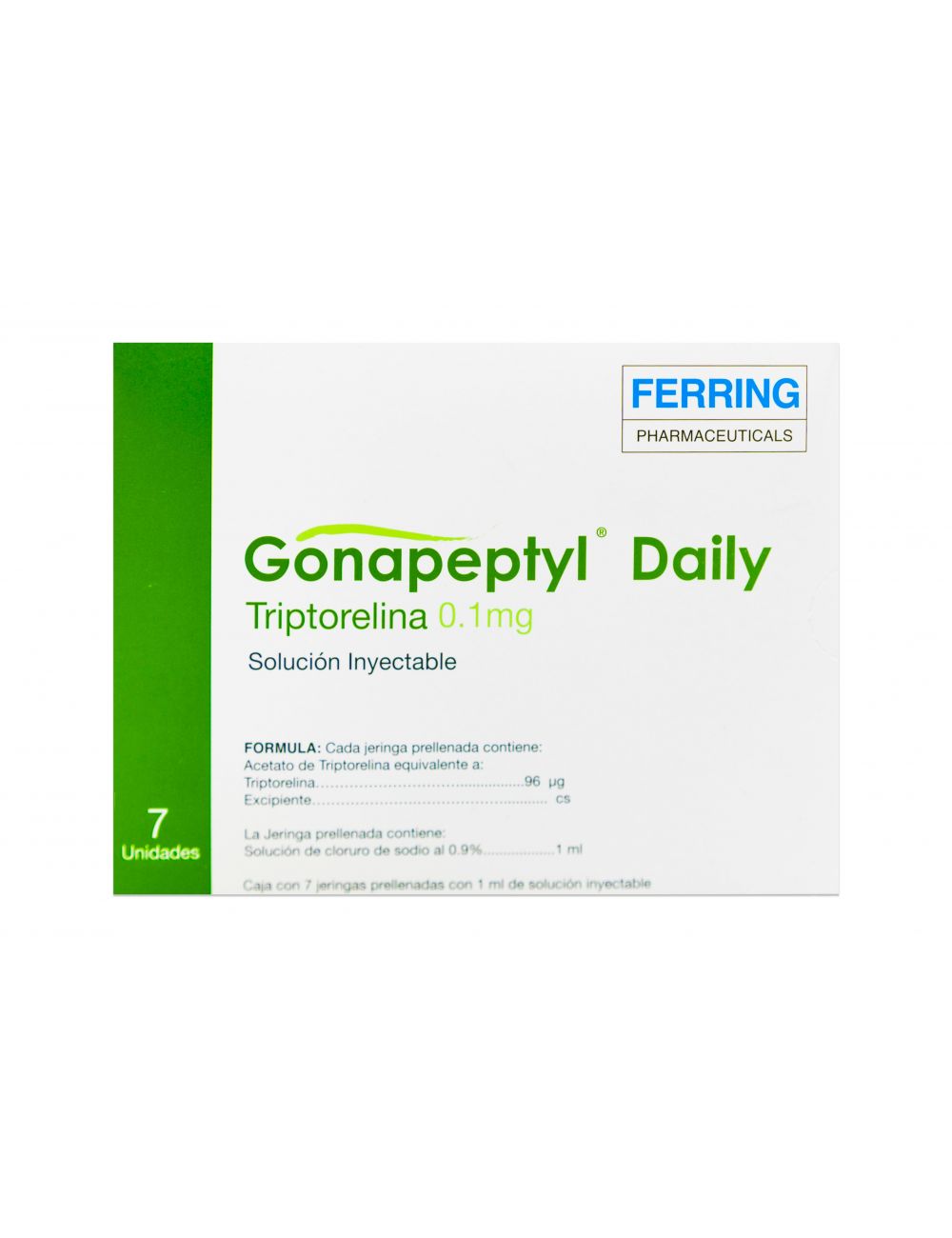 Gonapeptyl Daily 95.5 mcg Caja Con 7 Jeringas Prellenada Con 1mL RX3