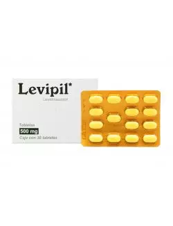 Levipil® 500 mg (Levetiracetam) - Caja con 30 Tabletas - Sun Pharma