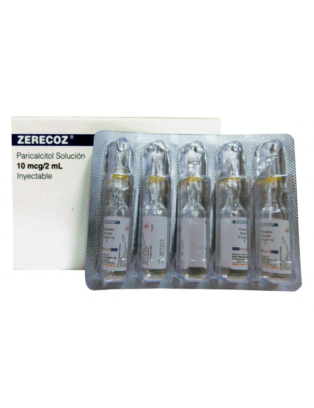 Zerecoz 10 Mcg/ 2 mL Caja Con 5 Frascos Ámpula