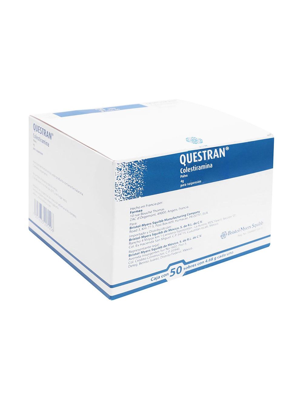 Questran 4 g Caja Con 50 Sobres Questran 4 g Caja Con 50 Sobres