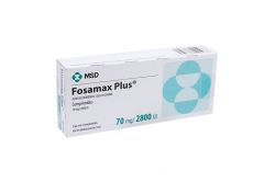 Fosamax Plus 70 mg/ 2800 UI Caja Con 4 Comprimidos